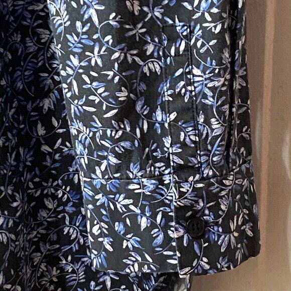 Lafayette 148 Women's Shirt Button Up Tunic Sz XL Long Sleeve Cotton Floral - Picture 7 of 11